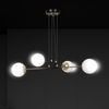 Lampa wisząca OGNIS 4 BLACK Emibig 966/4 biały/czarny