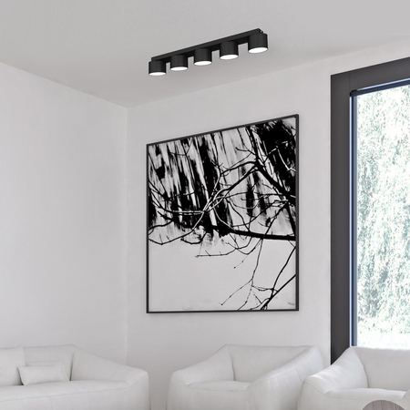 Milagro Lampa sufitowa DIXIE Black 5xGX53 MLP7547 CZARNY