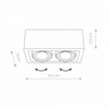 Lampa sufitowa Nowodvorski Box White II-9472