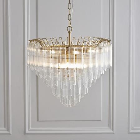 Lampa wisząca Endon Lighting Toulouse 114198 mosiądz