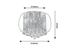 Lampa sufitowa Rabalux Ninelle 3598 chrom