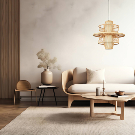 Light Prestige Rattanowa lampa wisząca Astra naturalna 1xE27 LP-3110/1P NT