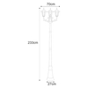 Lampa zewnętrzna STANDARD Kaja K-7009A2/3 CZARNY 