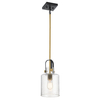 Lampa wisząca Kitner - 1 źródło światła - Naturalny mosiądz Quintiesse QN-KITNER-P-NBR