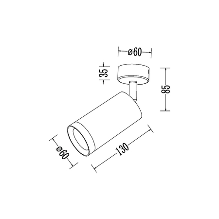 Milagro Oprawa Mica Spot Biały + Chrom 1xGU10 ML2095 BIAŁY