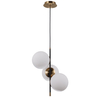 Lampa wisząca Italux Stelia PND-43660-3 Czarny mat, antyczny brąz