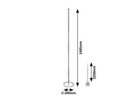 Lampa podłogowa Rabalux Luigi 74005 czarny