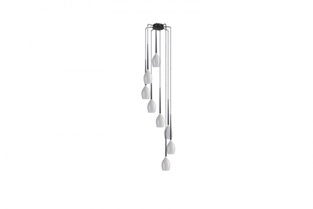 Lampa wisząca IZZA 8 WHITE Azzardo AZ0160 biały/czarny