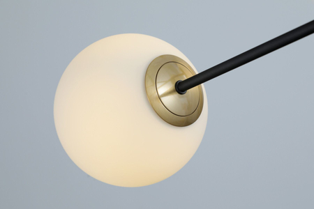 Lampa wisząca OVIEDO 6 GO/BK Azzardo AZ4421 biały/złoty