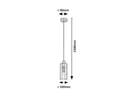 Lampa wisząca Rabalux Tanno 72141 dąb