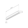 Milagro Magnetic track 600mm 24W 4000K ML8124 CZARNY