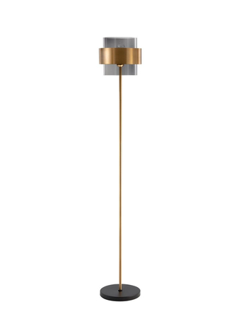 Lampa podłogowa Luces Exclusivas VIEJA czarny/złoty LE42627
