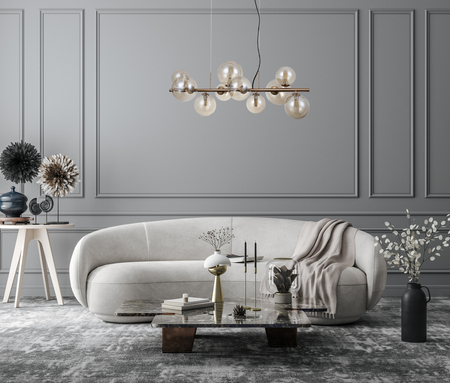 Lampa wisząca Italux PND-406007-10-HBR Mosiądz miodowy