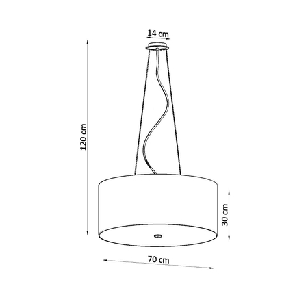 Sollux Lighting Żyrandol OTTO 70 czarny SL.0790