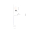 Lampa podłogowa BARI LP Emibig 1236/LP1 biały