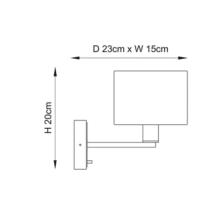 Kinkiet Endon Lighting Daley 73018 brąz