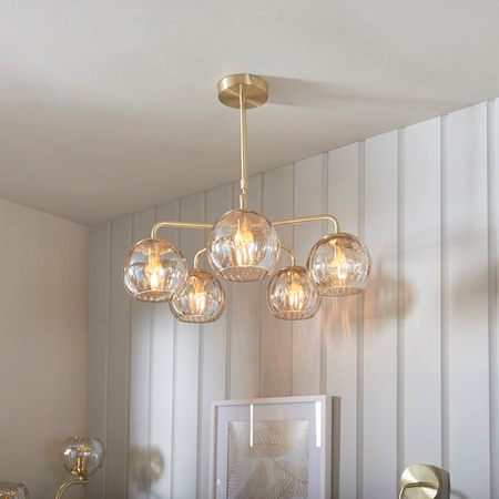 Endon Lighting Lampa wisząca 91969 mosiądz