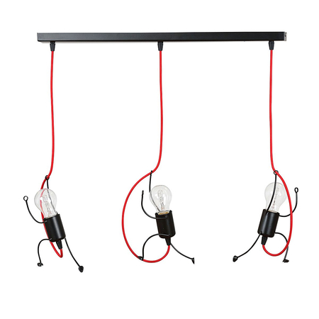 Lampa wisząca BOBI 3 BLACK Emibig 537/3 czarny