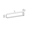 Lampa natynkowa AQForm Set Tru LED Hermetic Surface Biały Struktura