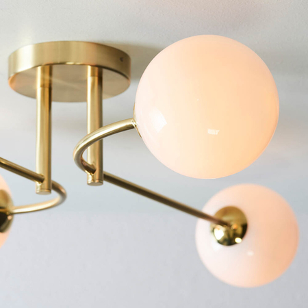 Lampa sufitowa Endon Lighting Otto 75959 mosiądz