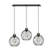 Lampa wisząca BARBADO 3 BLACK Emibig 754/3 czarny