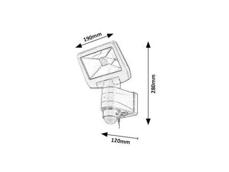 Lampa solarna Rabalux Dojran 77021 czarny