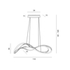 Lampa wisząca Azzardo TWIST AZ5734 GOLD