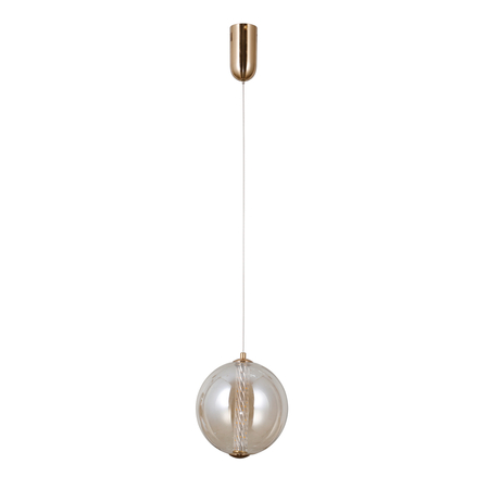 Lampa wisząca Italux PND-34359-M-HBR-AMB złoty