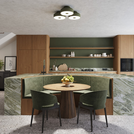 Sollux Lighting Plafon OMIQ zielony oliwkowy SL.1680