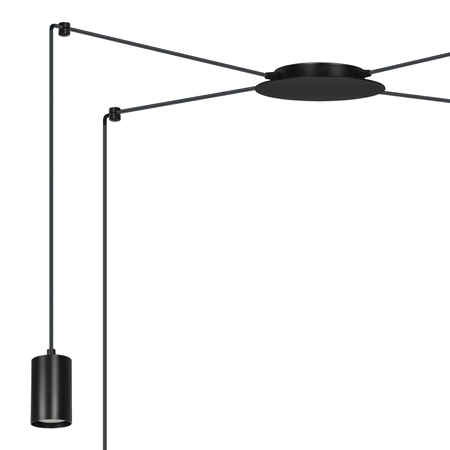 Lampa wisząca TRAKER 4 BL/BLACK Emibig 524/4 czarny
