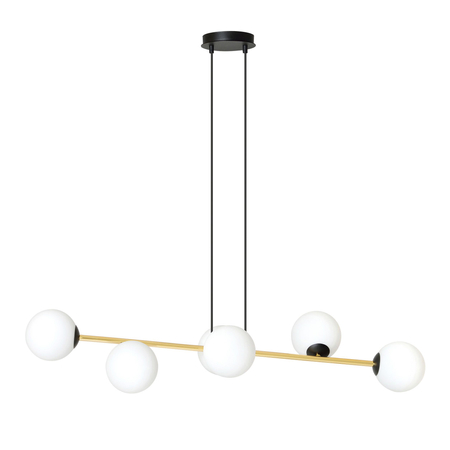 Lampa wisząca GRAVITY 6 Emibig 1241/6 biały/czarny
