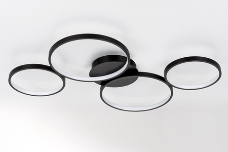 Plafon Maxlight C0200 czarny/chrom