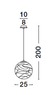Lampa wisząca Luces Exclusivas CABRAL złoty LE42905