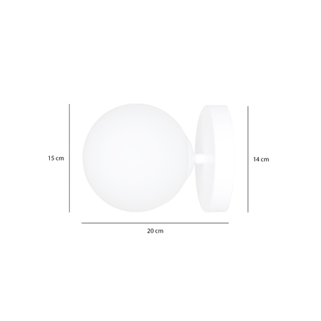 Kinkiet BIOR K1 WHITE Emibig 1021/K1 biały