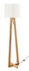 Lampa podłogowa Luces Exclusivas MATARO LE42099 drewniany