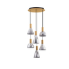 Lampa wisząca Luces Exclusivas SARDUNO LE45139 złoty i odcienie złota, szary i odcienie szarości