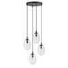 Lampa wisząca ASTRAL 4 Emibig 1265/4PREM czarny