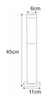 Lampa zewnętrzna ANICA Kaja K-LP231-450 chrom