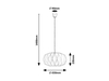 Lampa wisząca Rabalux Ormini 72003 biały matowy