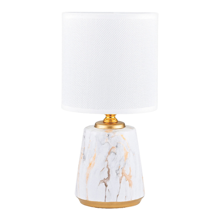 Lampa stołowa Zuma Line HS8605-WH LAMPA STOŁOWA BIAŁY/ZŁOTY