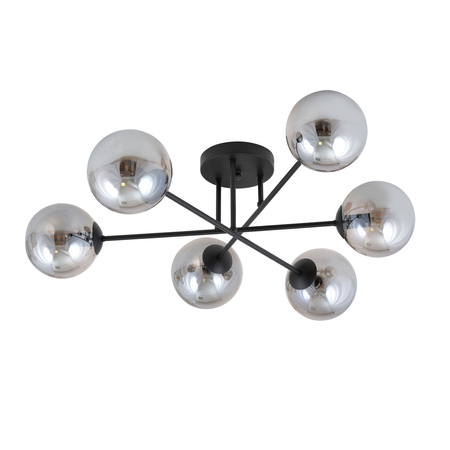 Lampa sufitowa ROMA 6 Emibig 1245/6 czarny