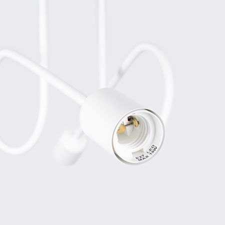 Sollux Lighting Żyrandol LOOP 2 biały SL.1471