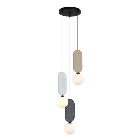 Lampa wisząca Italux PND-59815B-3-MLTI Beżowy, szary