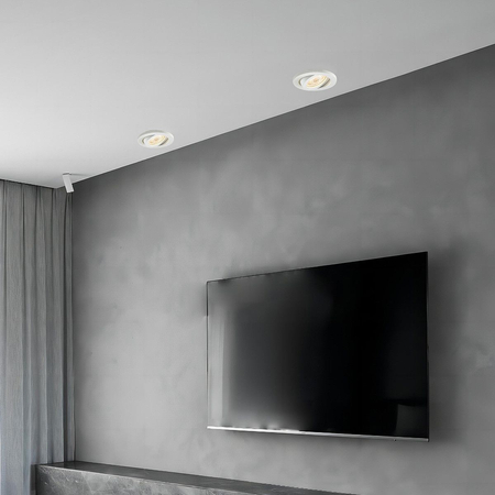 Oczko podtynkowe Lagos okrągłe ruchome 1xGU10 biała LP-440/1RS WH movable