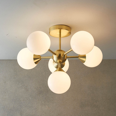 Lampa sufitowa Endon Lighting Oscar 76501 mosiądz