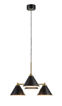 Lampa wisząca Markslöjd KLINT 108076 czarny/złoty