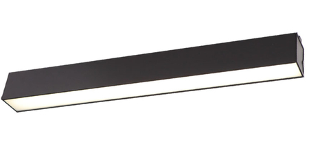 Plafon Maxlight LINEAR57 C0190 czarny/chrom