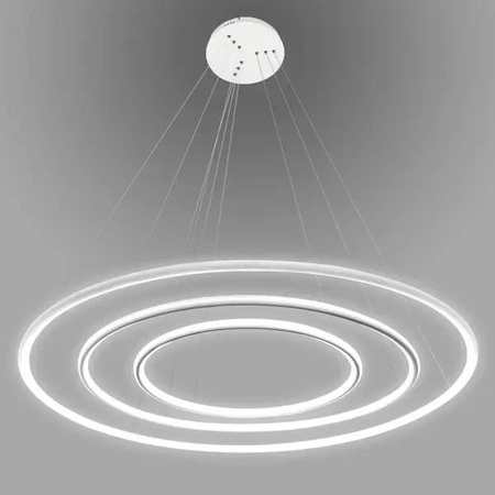 Lampa wisząca Ledowe Okręgi No.3 80cm 3k biała Dali