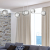 Lampa wisząca ROSSI 6 WH GRAFIT Emibig 878/6 biały/czarny