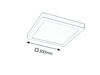 Lampa sufitowa Rabalux Lois 2669 chrom satyna